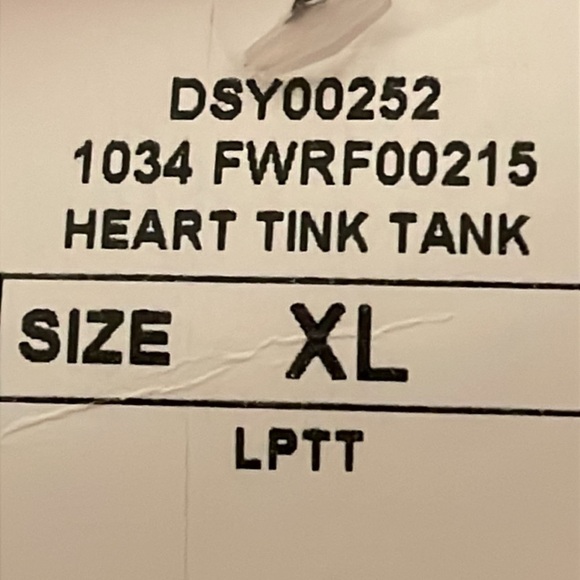 Disney Peter Pan Tinker Bell Pink Tank Top Cotton Sleeveless Size XL NEW - Picture 5 of 5